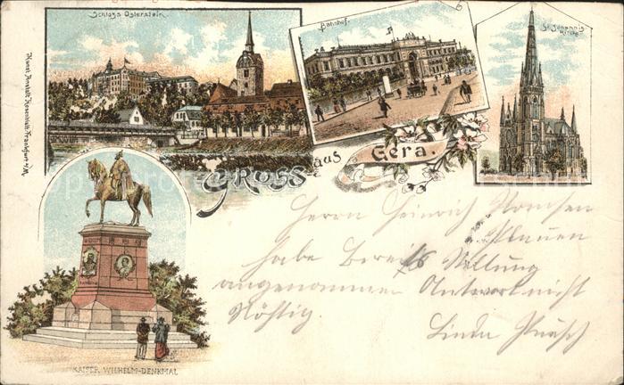 Gera Schloss Osterstein Kaiser Wilhelm-Denkm