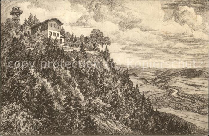 Saalfeld Saale Kulmgipfl Kulmhaus Turm