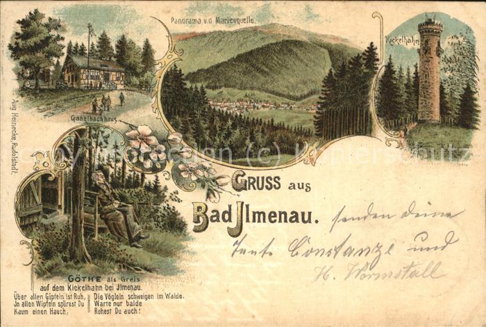 Ilmenau Göthe Gabelbachhaus Marienquelle