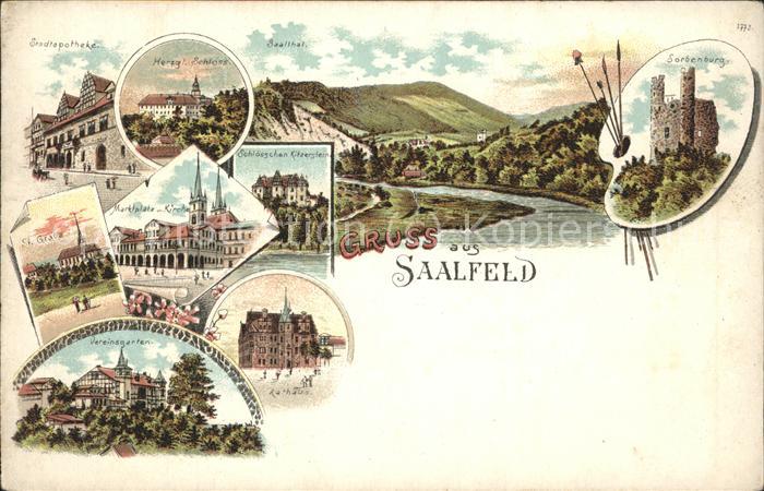 Saalfeld Saale Sorbenburg Herzogl. Schloss