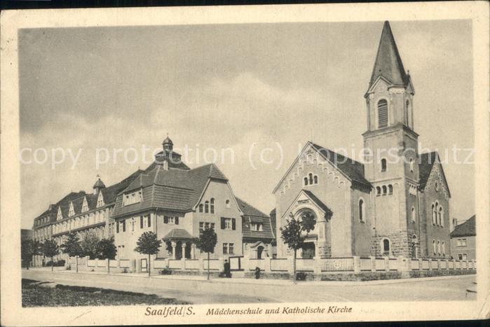 Saalfeld Saale Mädchenschule Kath. Kirche