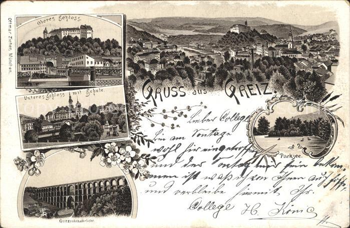 Greiz Thueringen Oberes Schloss Schule