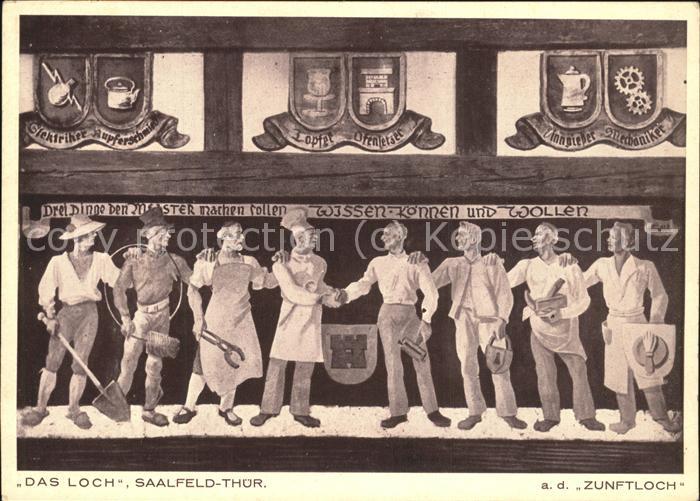 Saalfeld Saale Das Loch Wappen Handwerker Fressloch