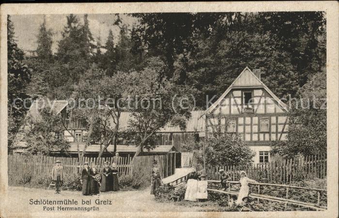 Greiz Thueringen Schloetenmuehle Bewohner