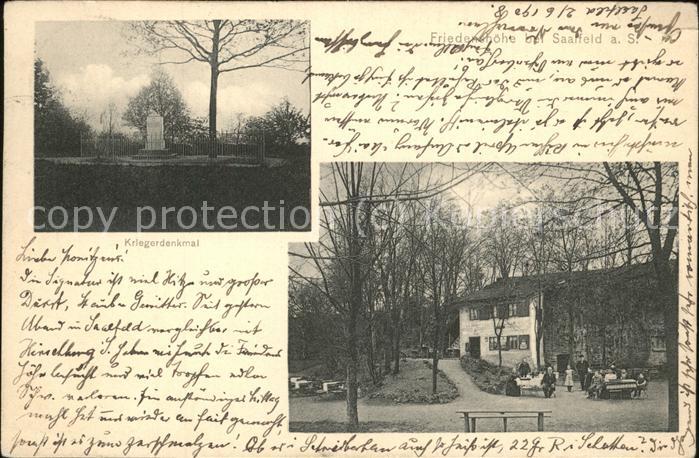 Saalfeld Saale Kriegerdenkmal