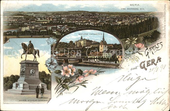 Gera Schloss Osterstein Kaiser Wilhelm-Denkm