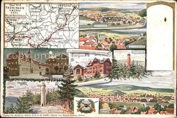 Ilmenau Thüringen Landkarte Schmiedefeld