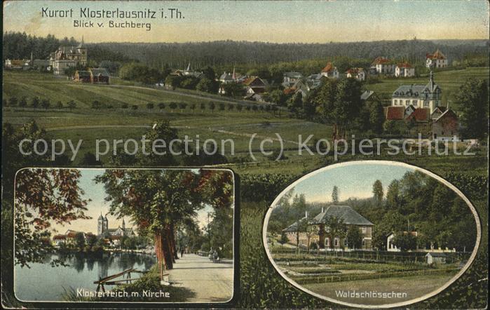 Bad Klosterlausnitz Klosterteich Kirche Waldschlösschen