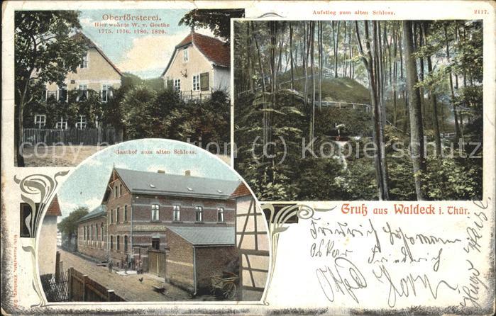 Waldeck Stadtroda Oberfoersterei Gasthof zum alten Schloss