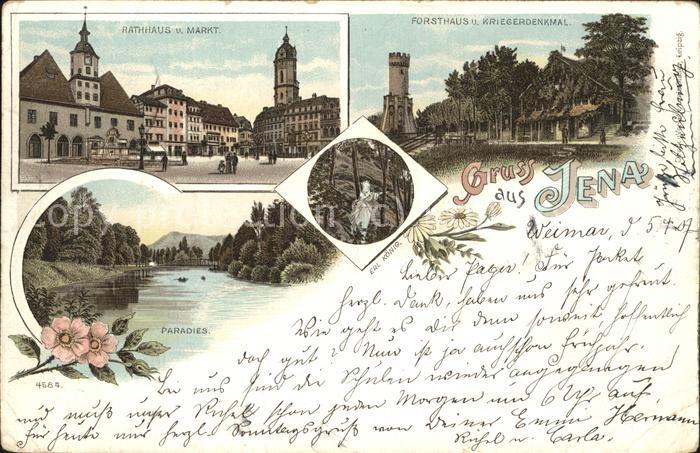 Jena Rathaus Markt Paradies Forsthaus