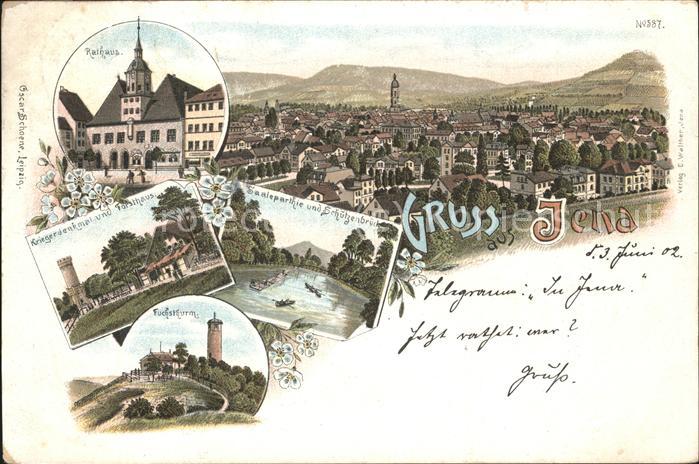 Jena Rathaus Fuchsturm Kriegerdenkmal Forsth