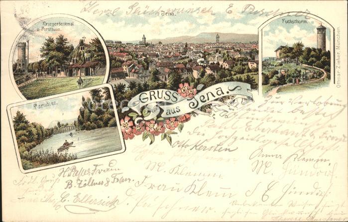 Jena Paradies Kriegerdenkmal Fuchsturm