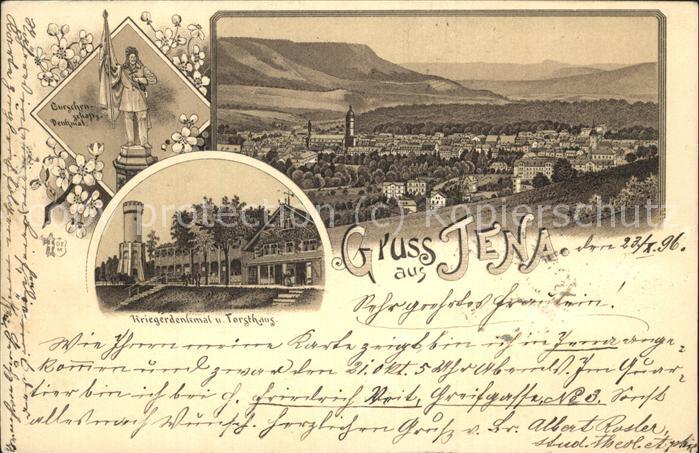 Jena Kriegerdenkmal Forsthaus Burschenschaft