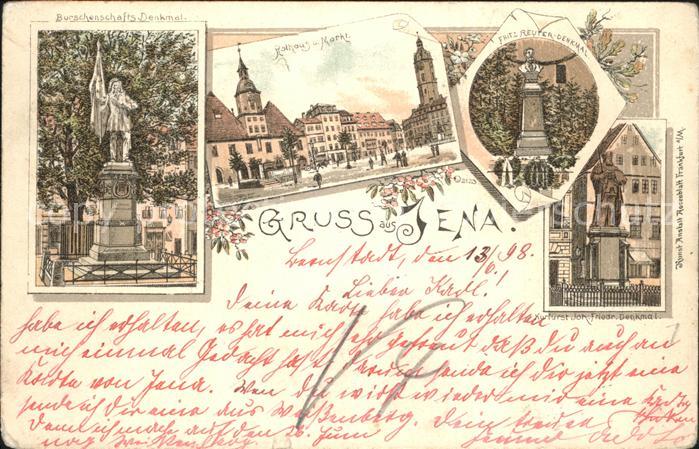 Jena Burschenschafts-Denkmal Rathaus Markt F