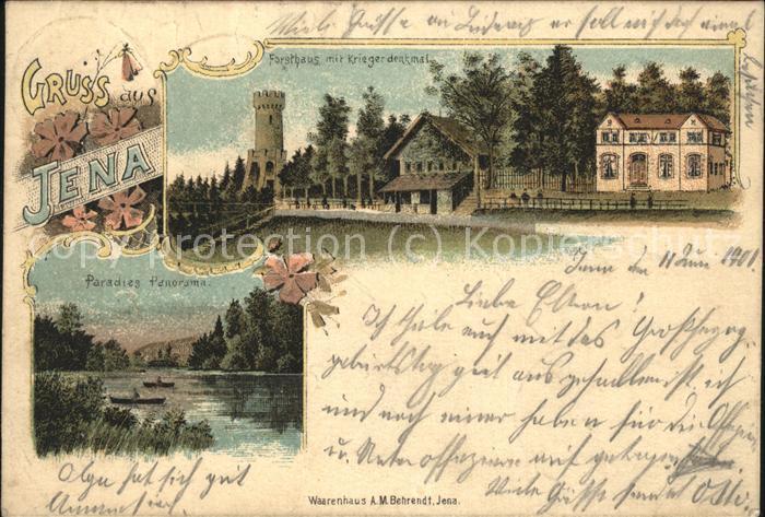 Jena Forsthaus Kriegerdenkmal Paradies