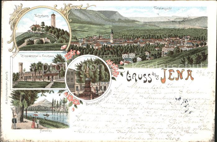 Jena Fuchsturm Kriegerdenkmal Forsthaus