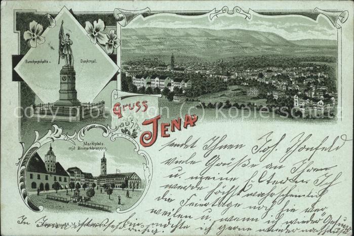 Jena Marktplatz Bismarckbrunnen