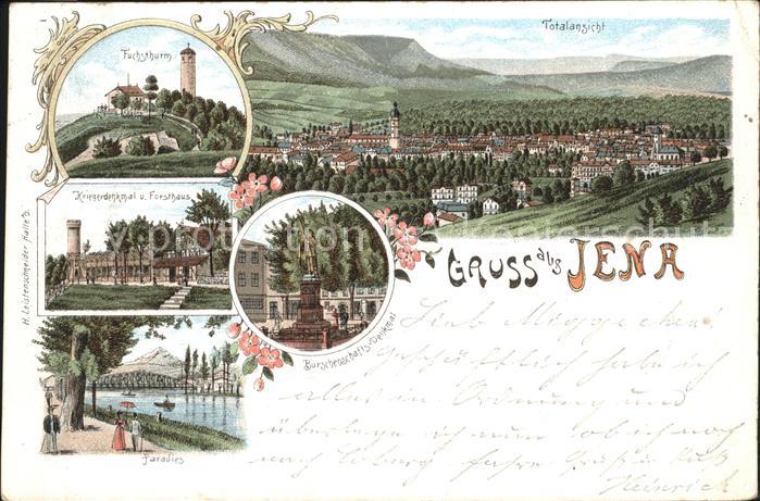 Jena Fuchsturm Kriegerdenkmal Forsthaus