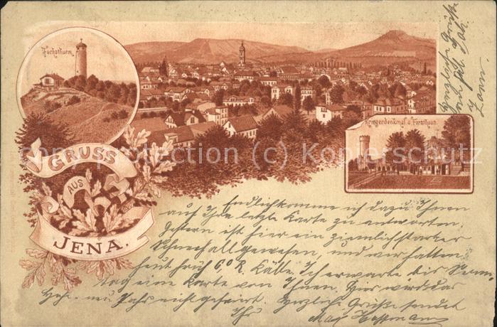 Jena Fuchsturm Kriegerdenkmal Forsthaus