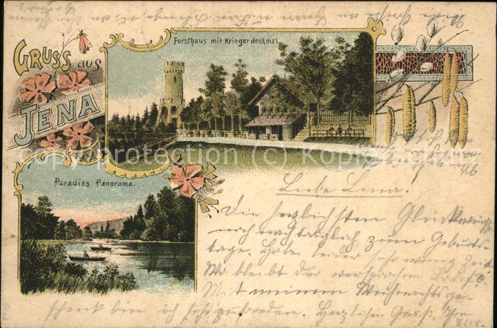 Jena Forsthaus Paradies Kriegerdenkmal