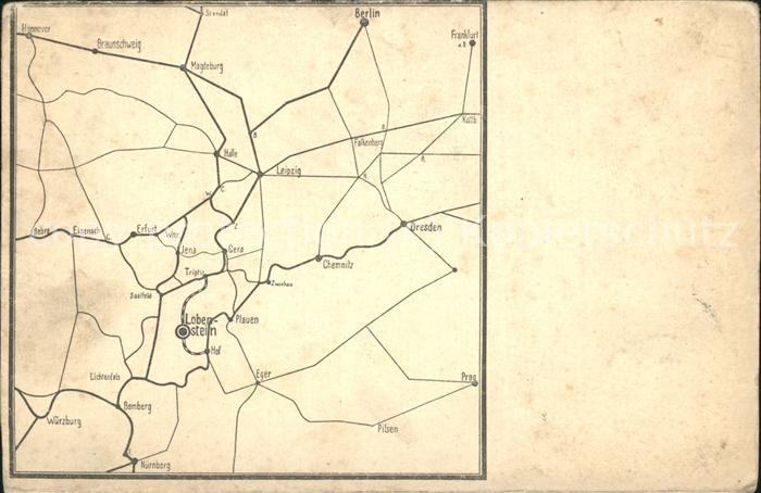 Bad Lobenstein Thueringen Landkarte Aufklappkarte