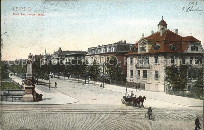 Leipzig Carl Tauchnitzstrasse Pferdekutsche