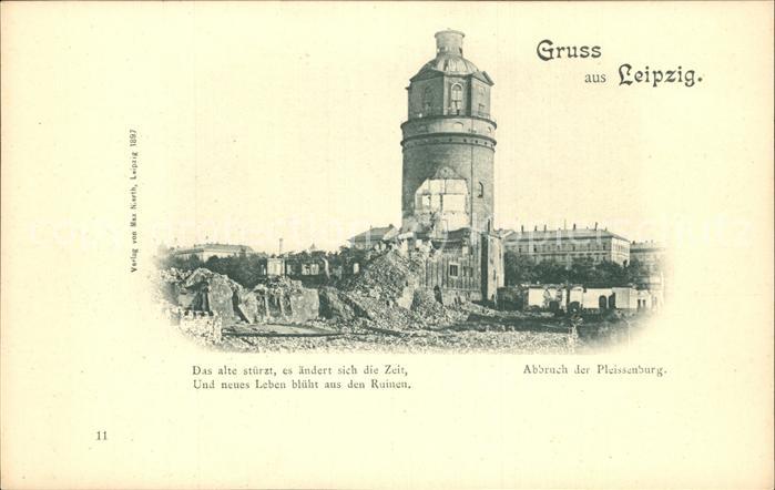 LEIPZIG Sachsen Pleissenburg Abbruch