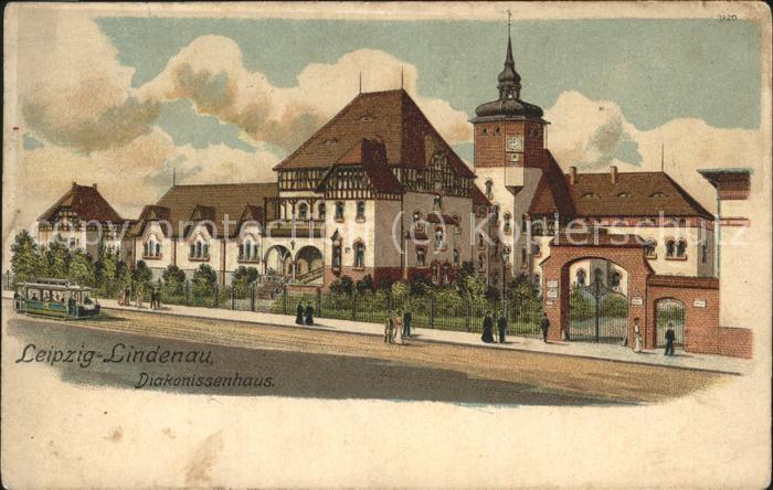Leipzig Lindenau Diakonissenhaus Strassenbahn