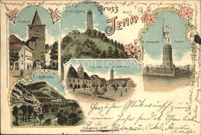 Jena Marktplatz Fuchsthurm Sophienhöhe