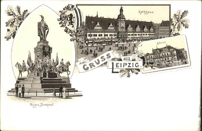 Leipzig Rathaus Börse Sieges-Denkmal