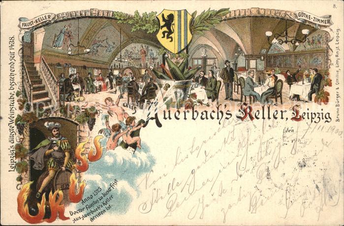 Leipzig Auerbachs Keller Göthe Zimmer Faus Kell