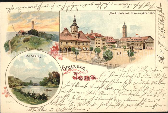 Jena Marktplatz Bismarckbrunnen