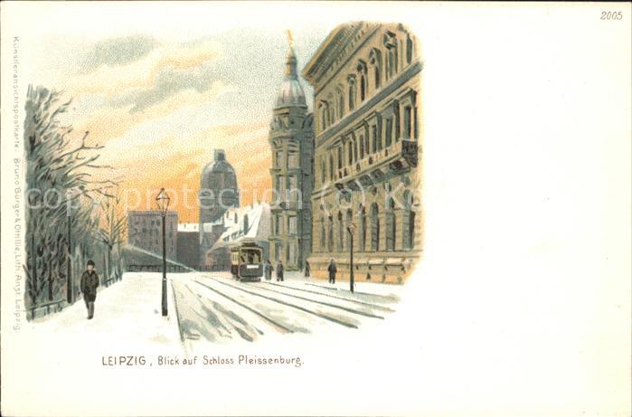 Leipzig Schloss Pleissenburg Strassenbahn