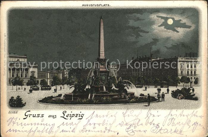 Leipzig Augustusplatz Nacht