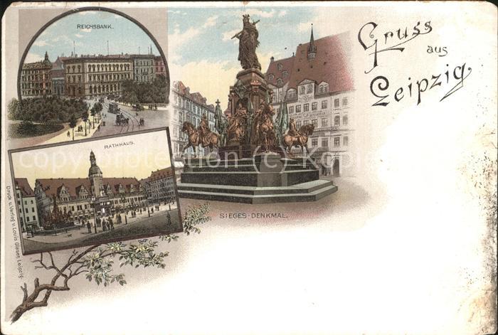 Leipzig Reichsbank Rathaus Sieges-Denkmal