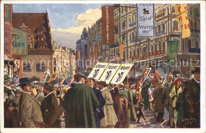 LEIPZIG Sachsen Messebetrieb in der Grimmaischen Strasse