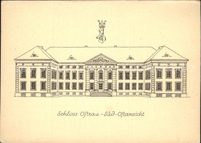 Maehrisch-Ostrau Ostrava Schloss Zeichnung