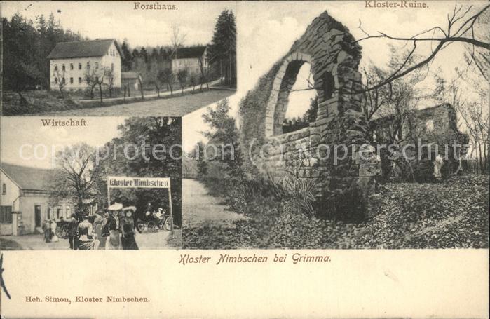 Grimma Kloster Nimbschen Ruine Forsthaus Wirts