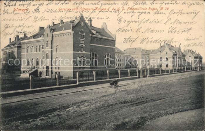 Wurzen Sachsen Kaserne und Offizierskasino Feldpost