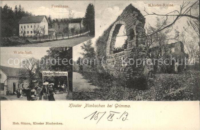 Grimma Kloster Nimbschen Ruine Forsthaus Wirts