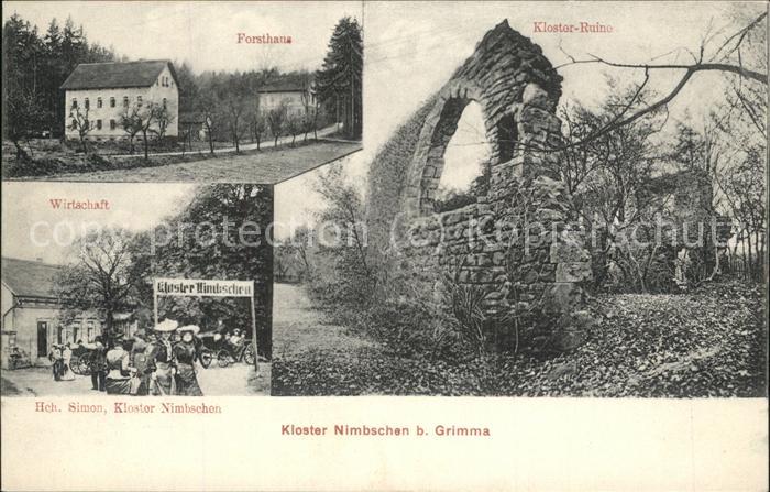 Grimma Kloster Nimbschen Ruine Forsthaus Wirts