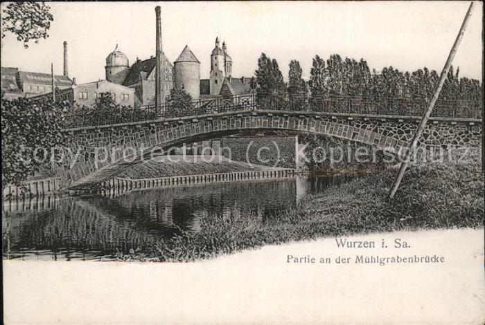 Wurzen Sachsen An der Mühlgrabenbrücke