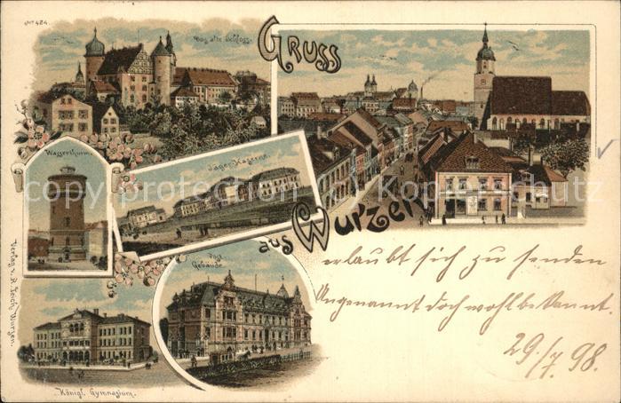 Wurzen Sachsen Schloss Kirche Wasserthurm Jäger Kasern