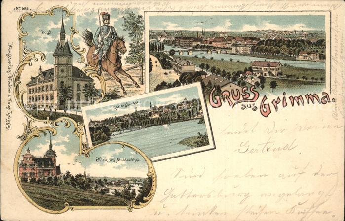 Grimma Post Reiter Panorama Gattersburgen Muldethal