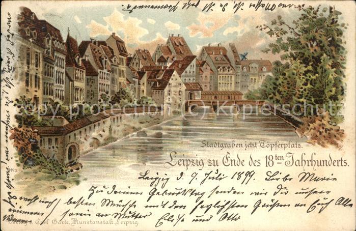 Leipzig Stadtgraben _ jetzt Töpferplatz