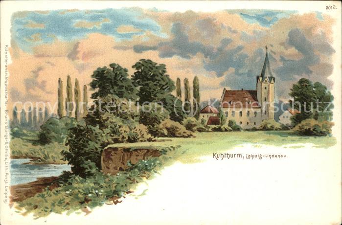 Lindenau Leipzig Kuhthurm Kuenstlerkarte