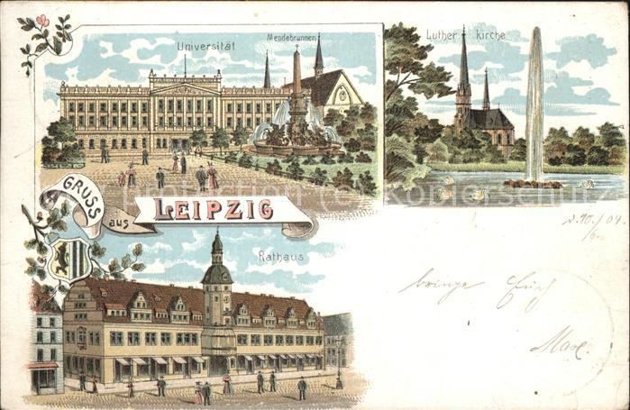 Leipzig Universität Lutherkirche Rathaus