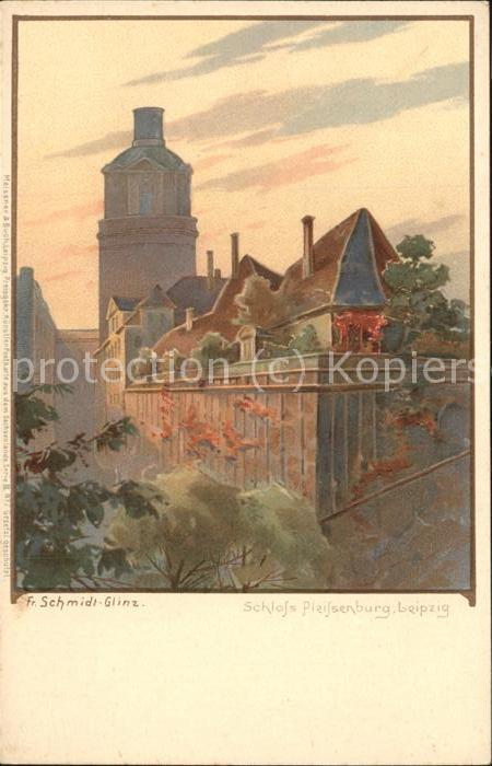 LEIPZIG Sachsen Schloss Pleissenburg Illustration