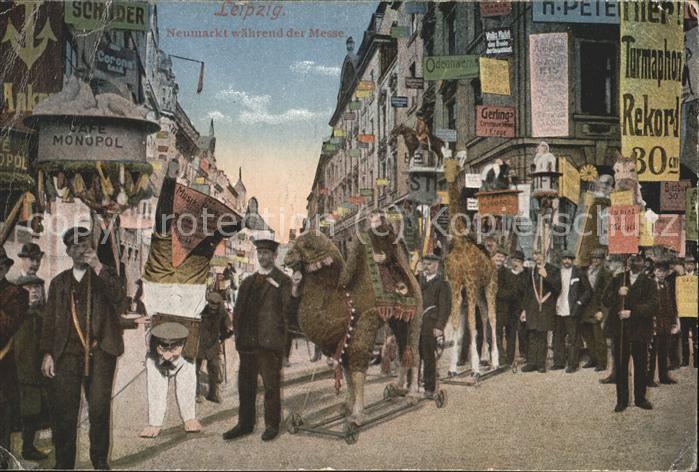 Leipzig Neumarkt während der Messe