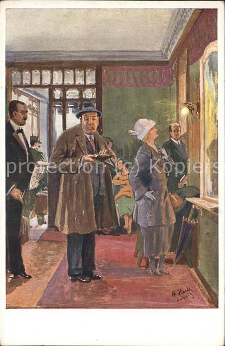 LEIPZIG Sachsen Messonkels Abschied Illustration